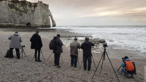 Le stage « Pose Longue » à Etretat.
