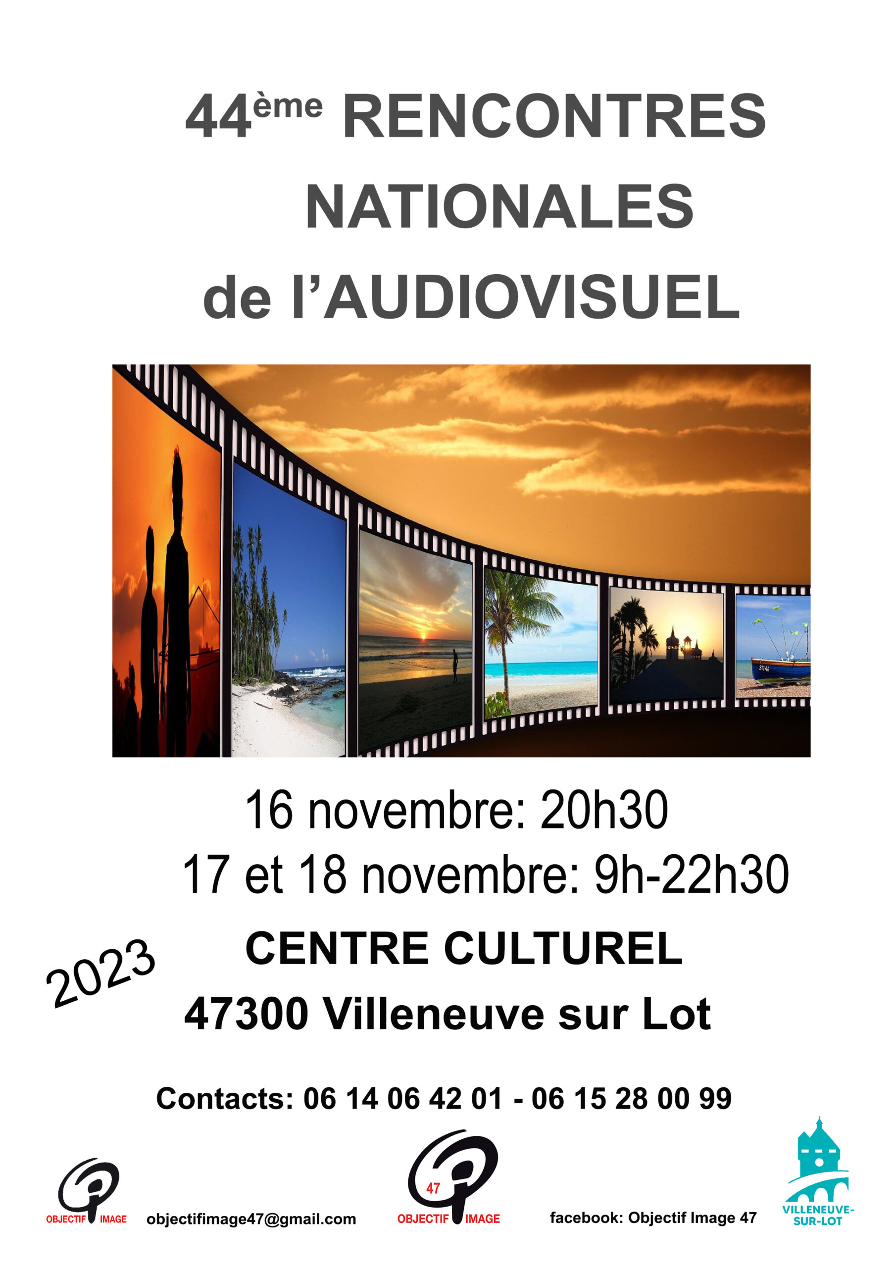 L&rsquo;Affiche des 44° rencontres AV de Villeneuve/Lot
