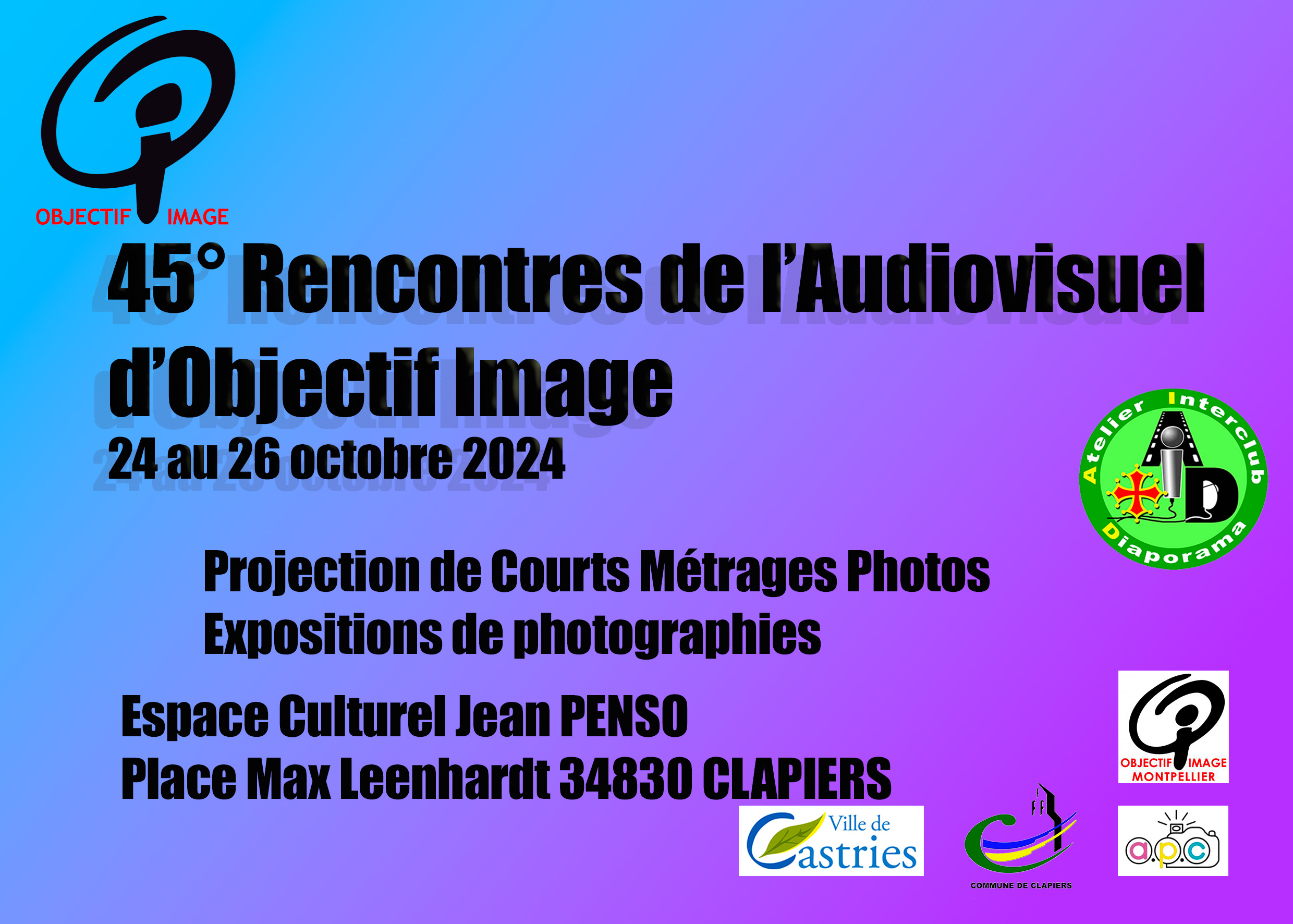45èmes Rencontres de l&rsquo;Audiovisuel d&rsquo;Objectif Image